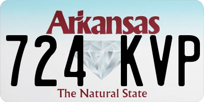 AR license plate 724KVP