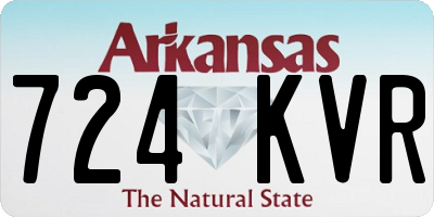 AR license plate 724KVR