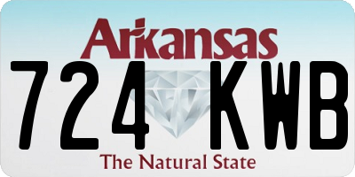 AR license plate 724KWB