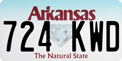 AR license plate 724KWD