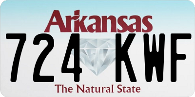 AR license plate 724KWF