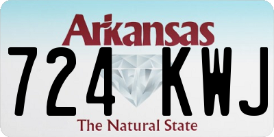 AR license plate 724KWJ