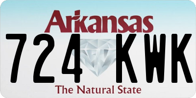AR license plate 724KWK