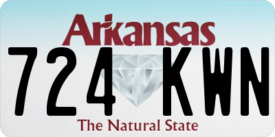 AR license plate 724KWN