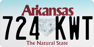 AR license plate 724KWT