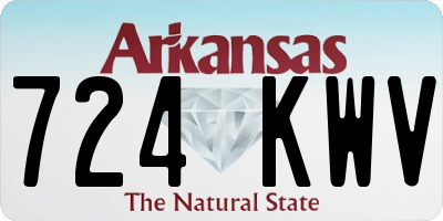 AR license plate 724KWV