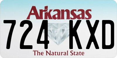 AR license plate 724KXD