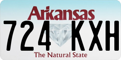AR license plate 724KXH