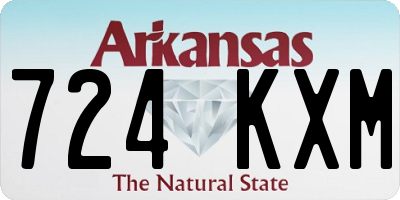 AR license plate 724KXM