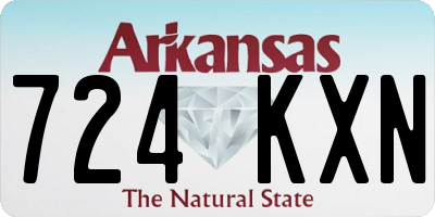 AR license plate 724KXN