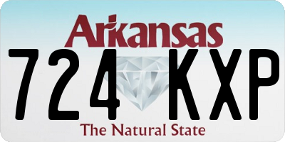 AR license plate 724KXP