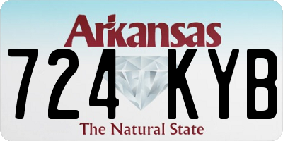 AR license plate 724KYB