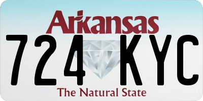 AR license plate 724KYC