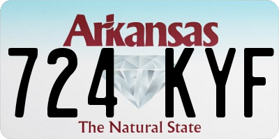 AR license plate 724KYF