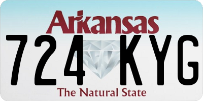 AR license plate 724KYG