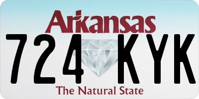 AR license plate 724KYK