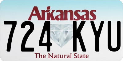 AR license plate 724KYU