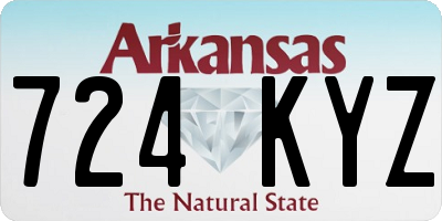 AR license plate 724KYZ