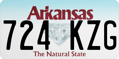 AR license plate 724KZG