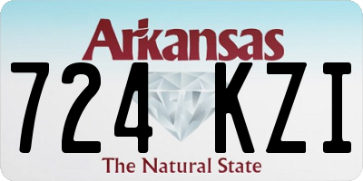 AR license plate 724KZI