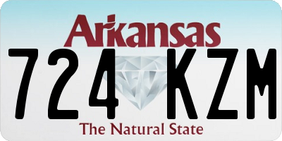 AR license plate 724KZM