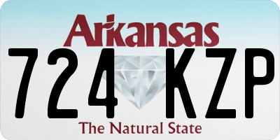 AR license plate 724KZP
