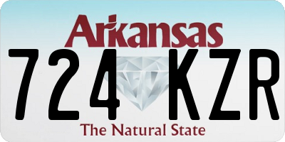 AR license plate 724KZR