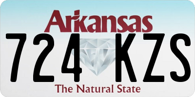 AR license plate 724KZS