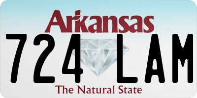 AR license plate 724LAM