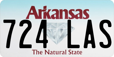 AR license plate 724LAS