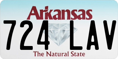 AR license plate 724LAV
