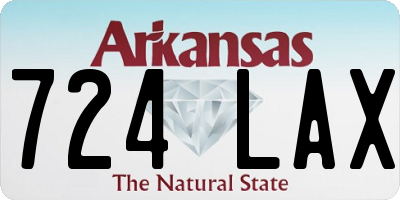 AR license plate 724LAX