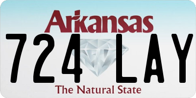 AR license plate 724LAY