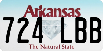 AR license plate 724LBB