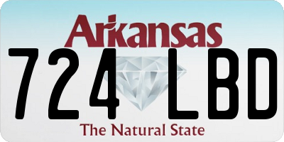 AR license plate 724LBD