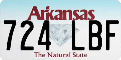 AR license plate 724LBF