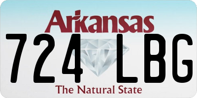 AR license plate 724LBG