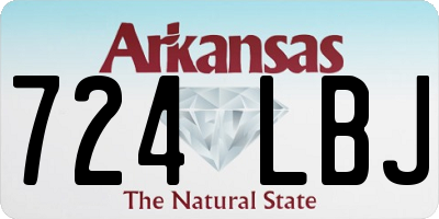 AR license plate 724LBJ