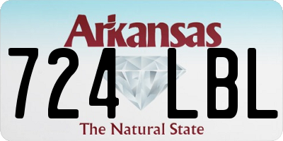 AR license plate 724LBL