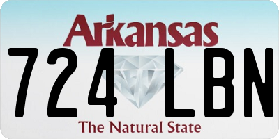 AR license plate 724LBN