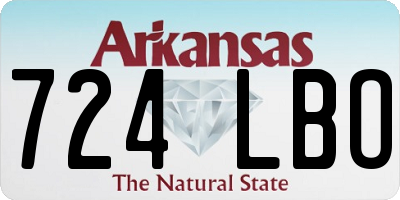 AR license plate 724LBO