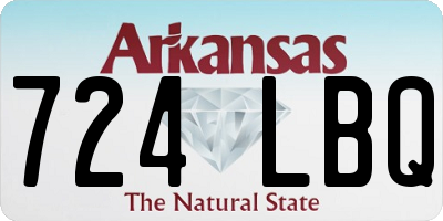 AR license plate 724LBQ