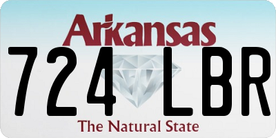 AR license plate 724LBR