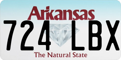 AR license plate 724LBX