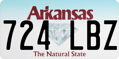 AR license plate 724LBZ