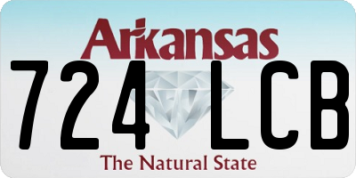 AR license plate 724LCB