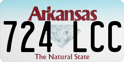 AR license plate 724LCC