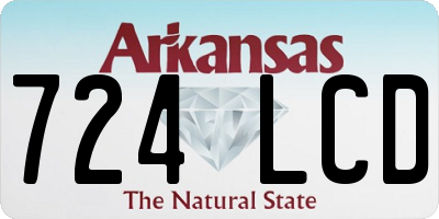 AR license plate 724LCD