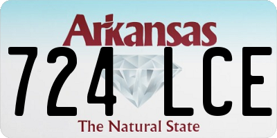 AR license plate 724LCE