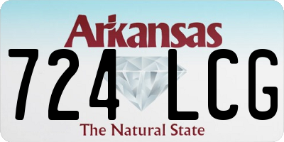 AR license plate 724LCG